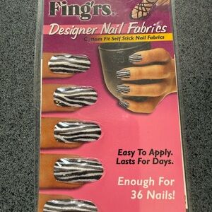 Fing'rs Zebra Print Nail Fabrics
